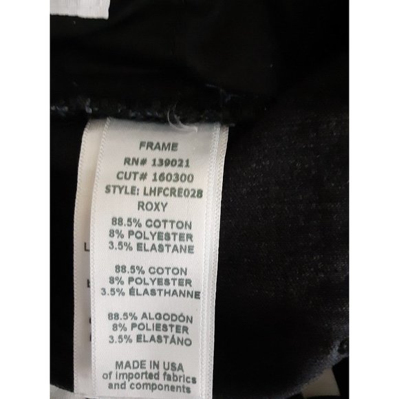 Frame Denim Le High Flare Dark Wash Jeans High Waist Stretch Zip Fly Roxy 30 - Picture 7 of 11